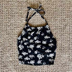 Rose Halter Crop Top